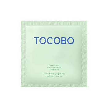 Успокаивающие пэды с центеллой Tocobo Cica Calming Aqua Pad 2шт
